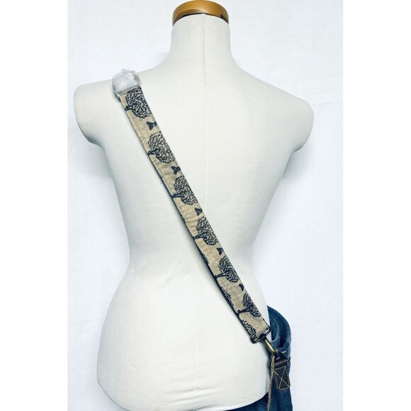 Travelteli Vintage Lot Patchwork Denim Purse Bag Crossbody Adjustable Strap New - Picture 9 of 12